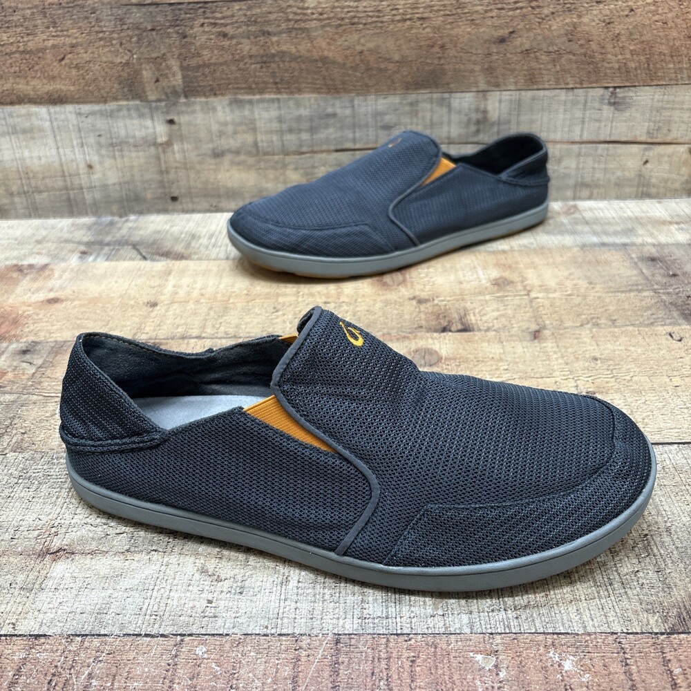 Olukai Nohea Mesh Mens Gray Slip On Comfort Shoes Size 12 M